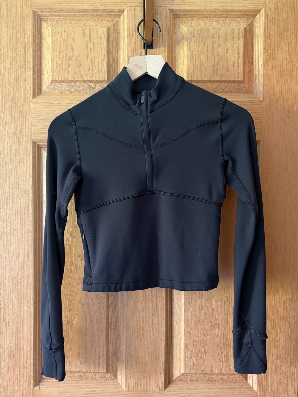 Lululemon Rulu running cropped 1/2 zip